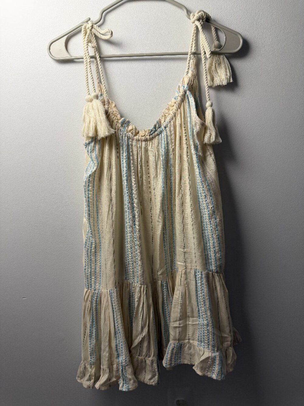 NWT Elan Stripe Shoulder Cotton Cover-up Dress / S